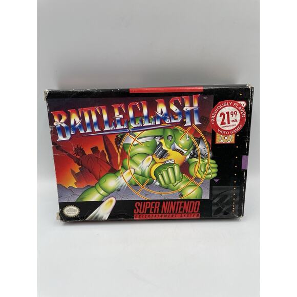 Battle Clash (Super Nintendo SNES) Complete CIB Authentic - Picture 2 of 11